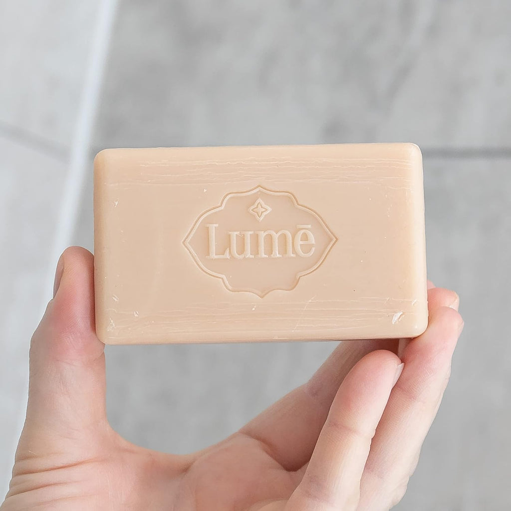 Lume Triple Milled Bar Soap - Rich Moisture & Gentle Cleansing - Paraben Free. Phthalate Free. Skin Safe - 5 ounce (Lavender Sage)
